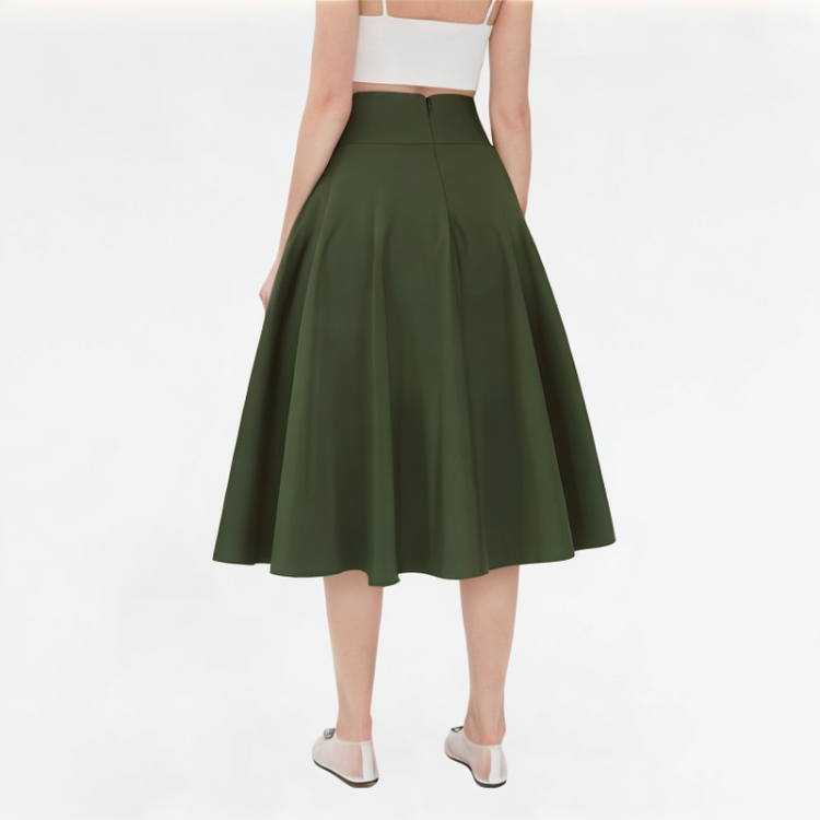 Solid Color Casual Big Bow Skirt
