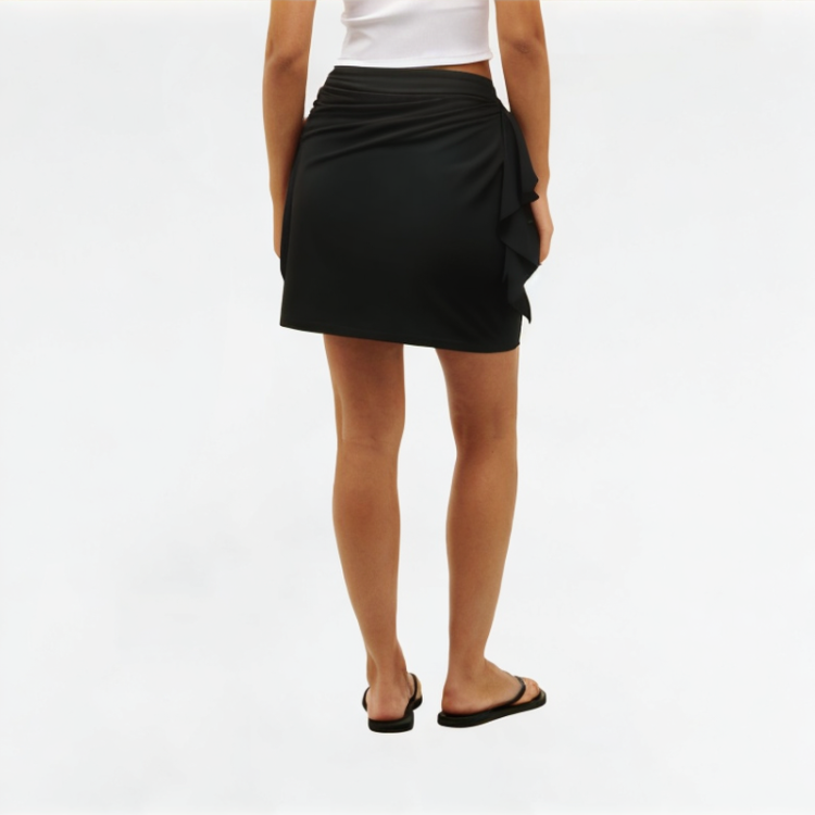 Asymmetrical Slim Short Skirt