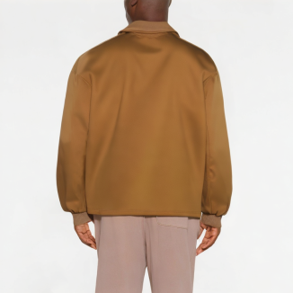 Spring Tie-Cord Lapel Men's Sweatshirt