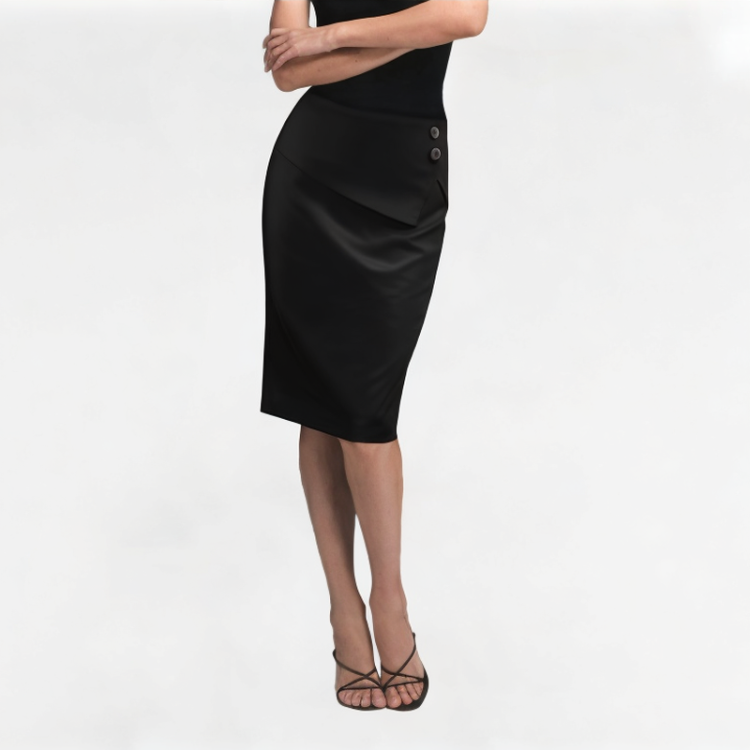 Vintage Cotton Pencil Skirt 