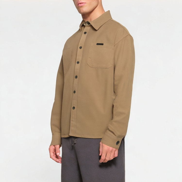 Men's Pure Cotton Lapel Shirt 