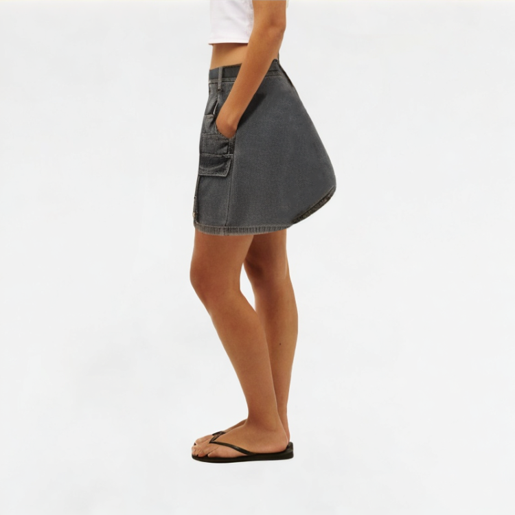 Summer Multi-Pocket Denim Skirt 