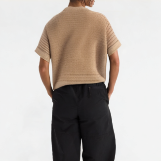 Fashion Hollow Round Neck Short Sleeve 