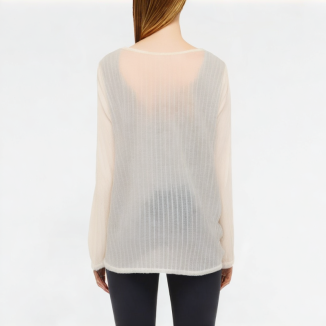 Translucent Splicing Suspender Long Sleeve 