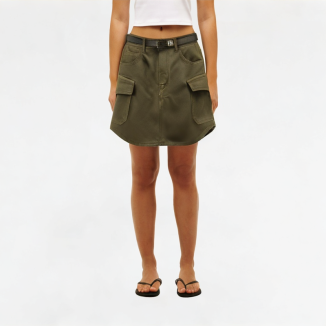 High-Waisted Slimming Workwear Skirt