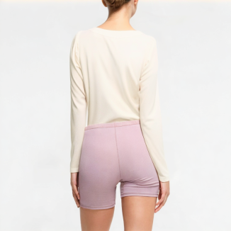 High-End V-Neck Straight Shoulder Long Sleeves 