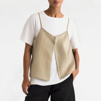 Summer Thin Straight Shoulder Short Sleeve 