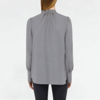 Ruffled Pullover Shirt Long Sleeves 