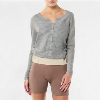 Casual Splicing Fake Two-piece Long Sleeve 