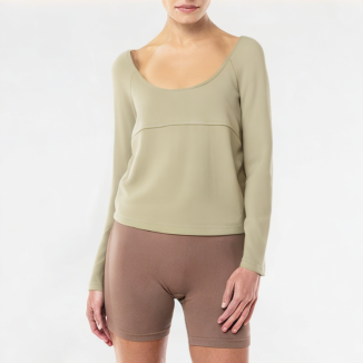 Short Fake Two-Piece Stitching Suspender Long Sleeve