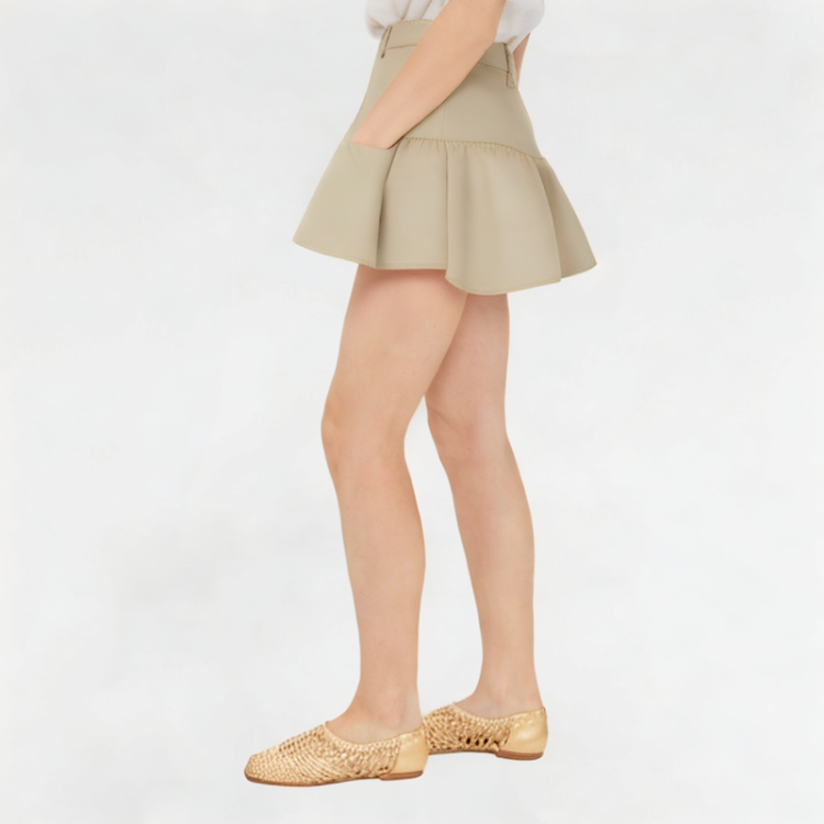 High-Waisted Age-Reducing Denim Skirt 