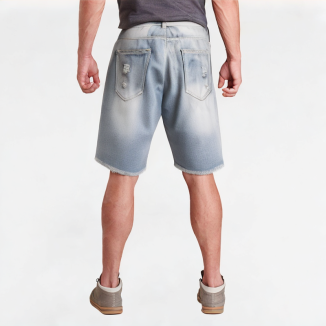 Personalized Ripped Denim Shorts 