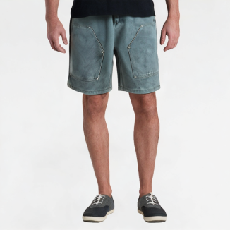 Summer Semi-Elastic Waist Straight Denim Shorts 