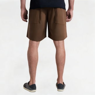 Trendy Drawstring Solid Color Straight Shorts 