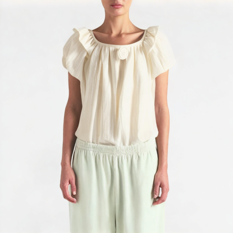Puff Sleeve Loose Short Sleeve 