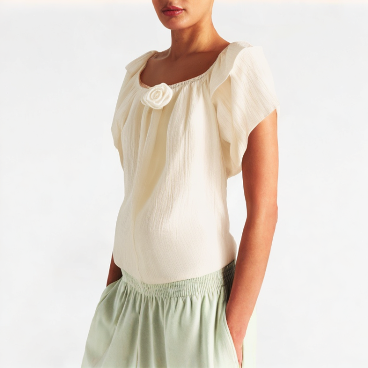 Puff Sleeve Loose Short Sleeve 