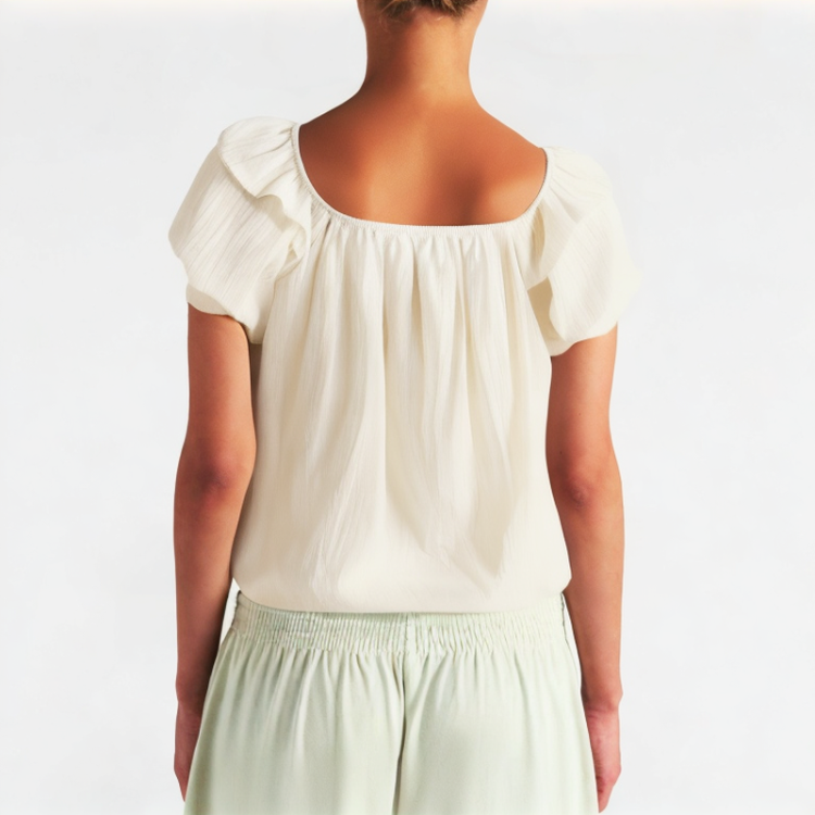 Puff Sleeve Loose Short Sleeve 
