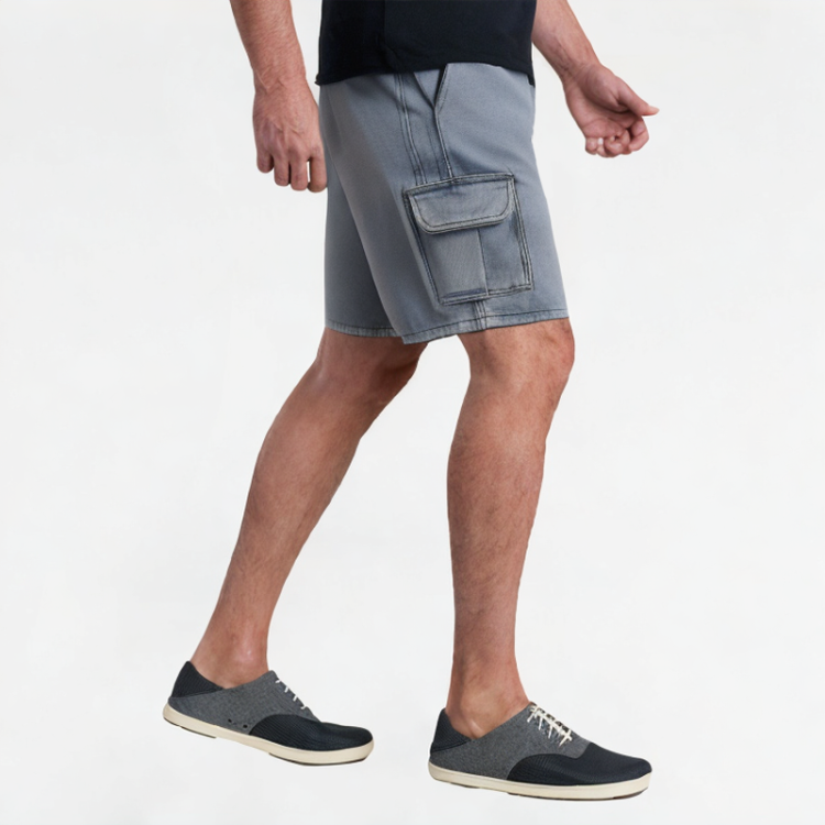 Casual Patchwork Workwear Denim Shorts 