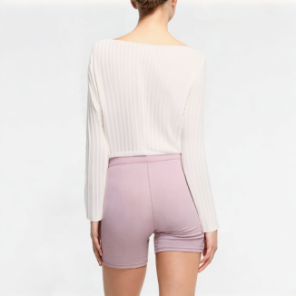 Comfortable And Breathable White Drawstring Long Sleeves