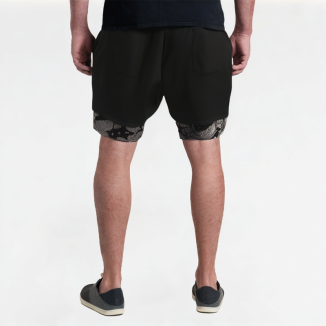 Summer Fake Two-Piece Beach Shorts 