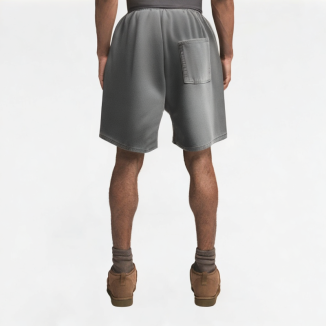 Frayed Drawstring Denim Shorts
