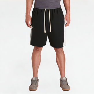 Irregular Stitching Contrast Color Shorts 