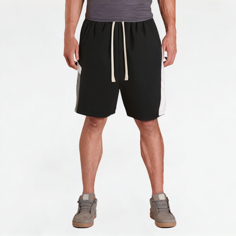 Irregular Stitching Contrast Color Shorts 