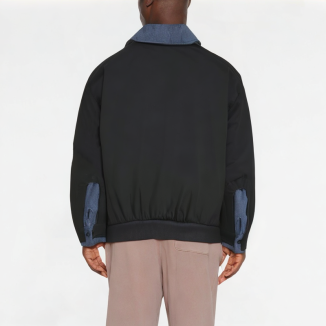 High Quality Stitching Contrasting Fake Two-Piece Sweatshirt 