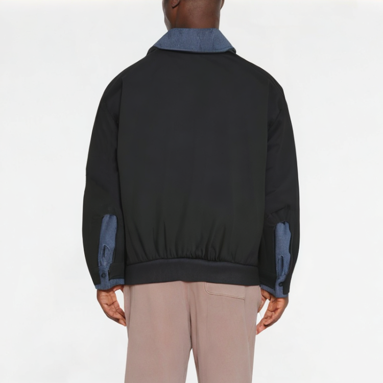 High Quality Stitching Contrasting Fake Two-Piece Sweatshirt 