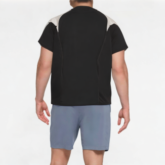 Comfortable Splicing Contrast Color Short Sleeves 