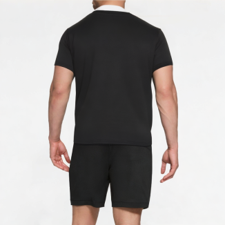 Casual Fake Two-Piece Small V-Neck Short-Sleeved Shirt 