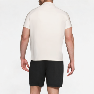 High-End Contrasting Collar Short-Sleeved Shirt