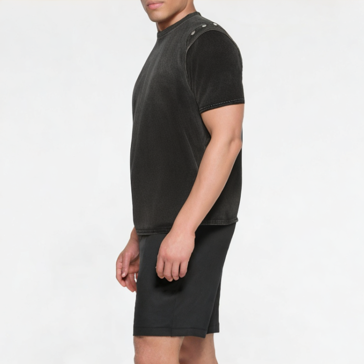 Distressed Detachable Short Sleeves 