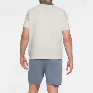 Ice Silk Knitted Patchwork Short Sleeves