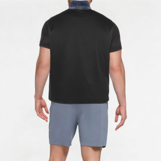 Denim Patchwork Distressed Short Sleeves