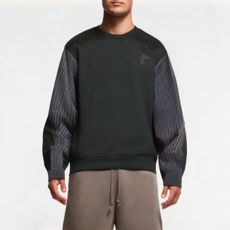 Men's Striped Round Neck Sweatshirt 