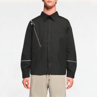 Irregular Zipper Shirt