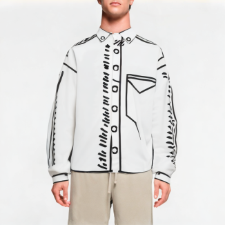 Comic Graffiti Long Sleeve Shirt 