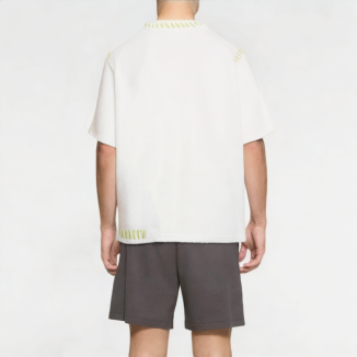 Solid Color Waffle Short Sleeves 