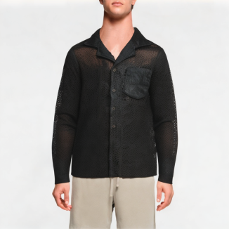 Hollow Jacquard Shirt 