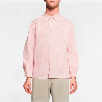 Retro Pink Striped Shirt