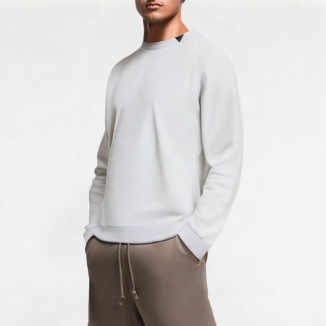 Fake Two-Piece Pullover Men's Sweatshirt