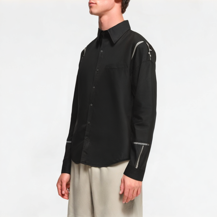 Irregular Zipper Shirt