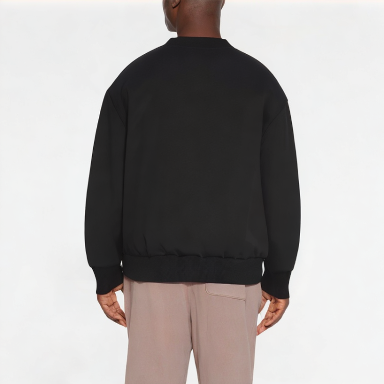 Daily Half-Diagonal Zipper Solid Color Men's Sweatshirt 