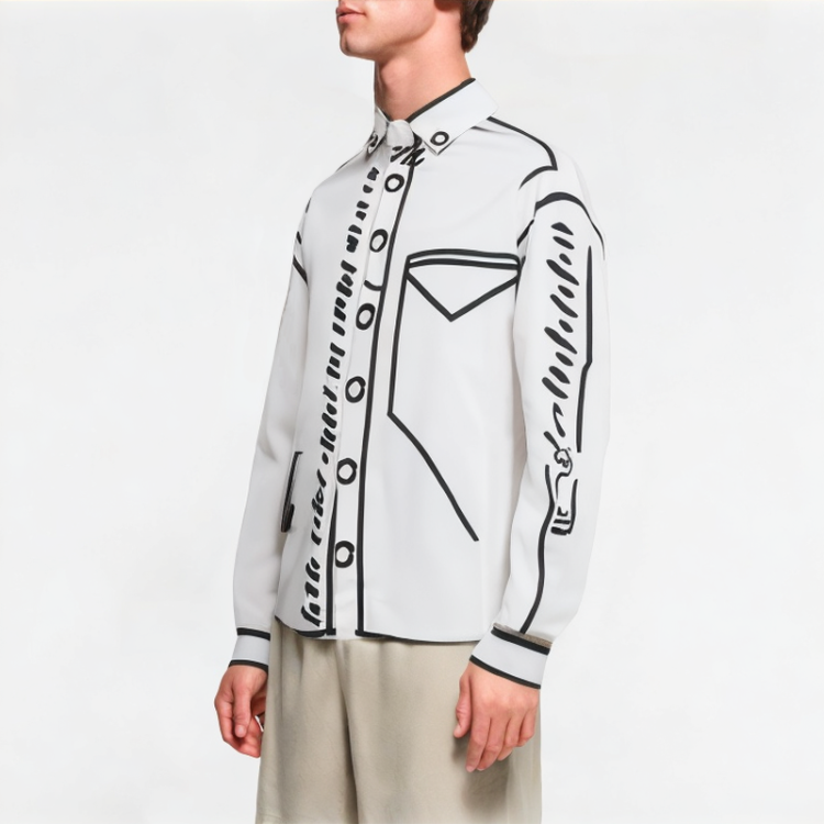 Comic Graffiti Long Sleeve Shirt 