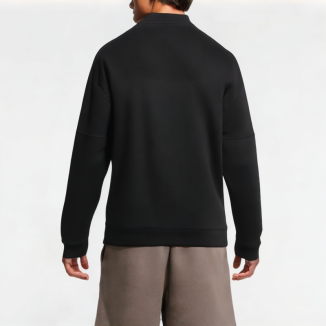 Side Snap Textured Casual Sweatshirt 