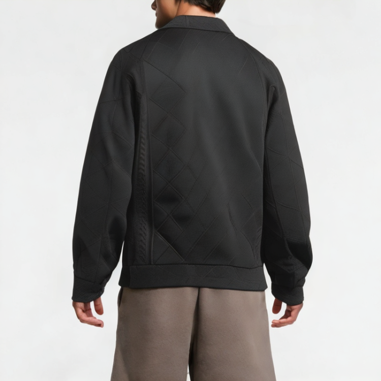 Men's Jacquard Lapel Sweatshirt 