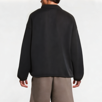 Men's Half-Zip Solid Color Stand-Up Collar Sweatshirt