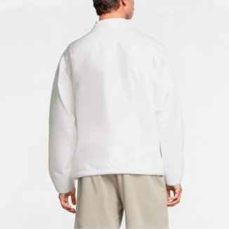 Small Stand-Up Collar Solid Color Long-Sleeved Shirt 