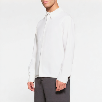 Spring Solid Color Commuter Men's Shirt